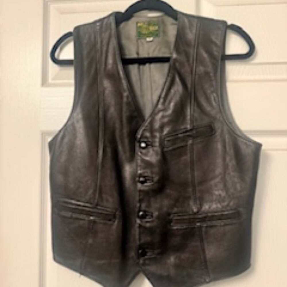 Mr. Bick Leather Vest Black 40